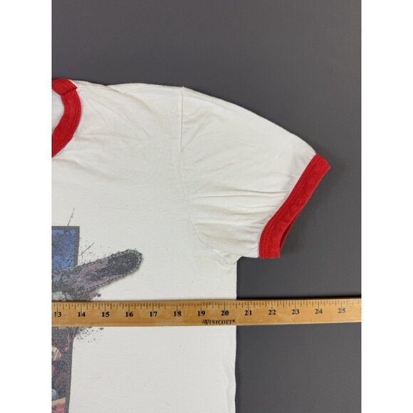 Vintage Y2K Ash Vs Evil Dead Horror TV Series Ringer Shirt Womens Medium Promo - Picture 14 of 15